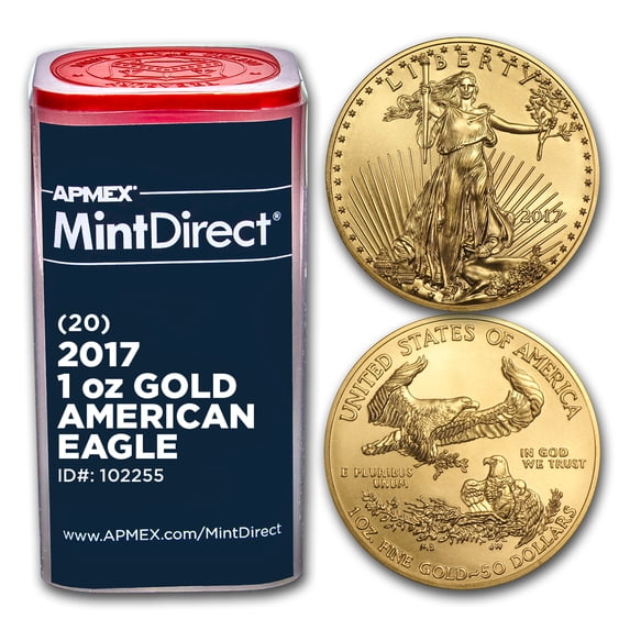 2017 1 oz American Gold Eagle (20-Coin MintDirect® Tube)
