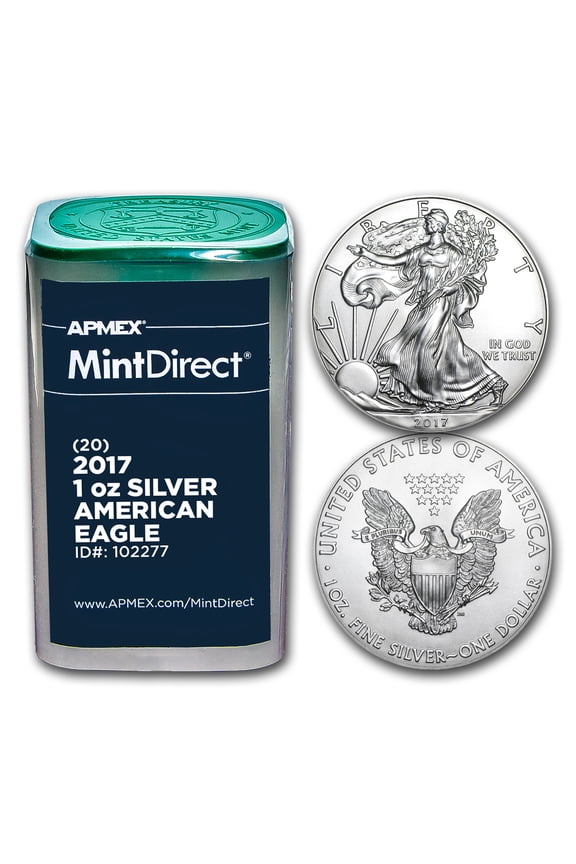 2017 1 oz American Silver Eagles (20-Coin MintDirect Tube)