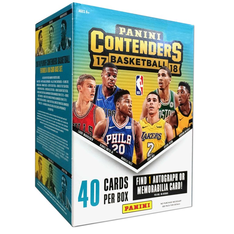 2017-18 Panini Hoops Basketball Blaster Box - 11 Packs, 88 Cards, 1 Memorabilia Or Autograph Card Included