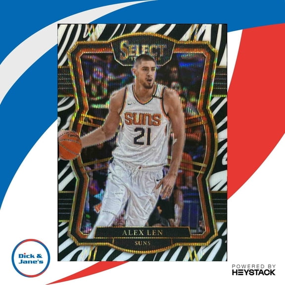2017-18 Panini Select Alex Len Zebra Prizms #111 Premier Level Phoenix Suns