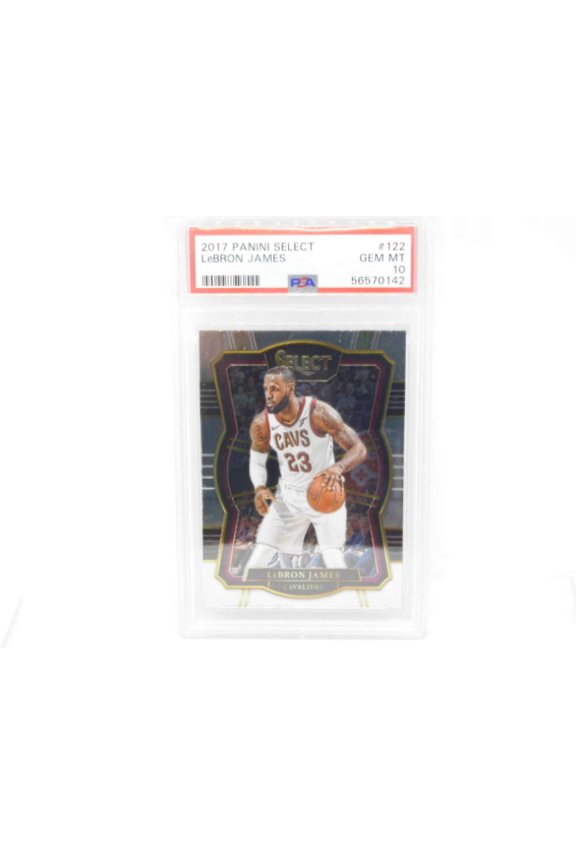 2017-18 Panini Select Premier Level #122 LeBron James Cleveland Cavaliers GEM MINT PSA 10