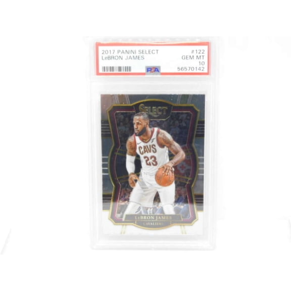 2017-18 Panini Select Premier Level #122 LeBron James Cleveland Cavaliers GEM MINT PSA 10