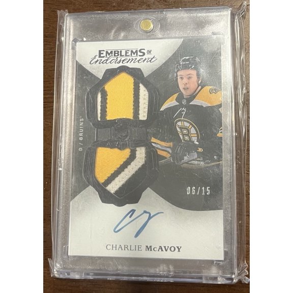 2017-18 Upper Deck The Cup Charlie McAvoy Patch Rookie