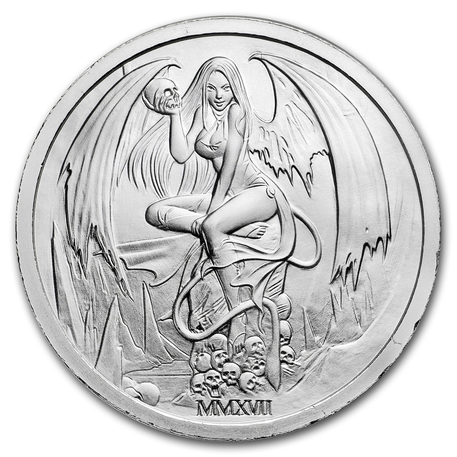 NOT SPECIFIED 2017 2 oz Silver Round - Temptation of the Succubus BU