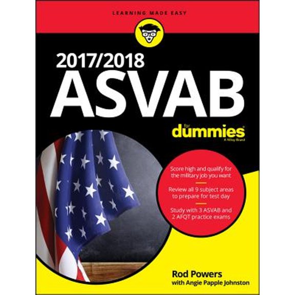 Pre-Owned 2017 / 2018 ASVAB For Dummies (Paperback) 1119365627 9781119365624