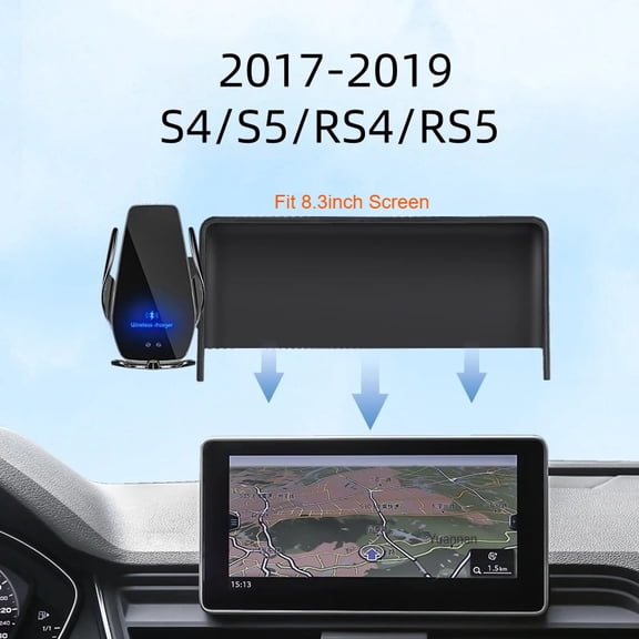 2017-2018 For Audi S4 S5 RS4 RS5 Car Screen Phone Holder Wireless Charger Navigation Modification Interior 8.3inch