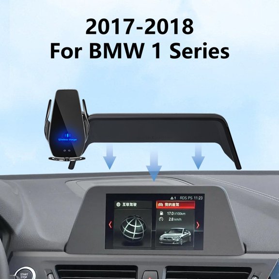 2017-2018 For BMW 1 Series Car Screen Phone Holder Wireless Charger Navigation Modification Interior 6.5 Inch Size