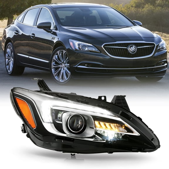 2017-2019 Buick LaCrosse HID/Xenon w/AFS LED DRL Projector Headlight - Passenger