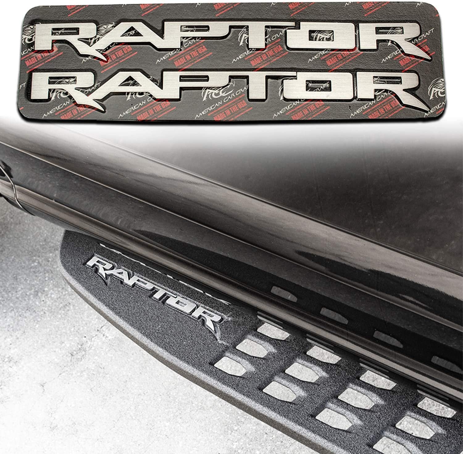 2017-2020 Ford RAPTOR Running Board Emblems - Stainless Steel - Walmart.com