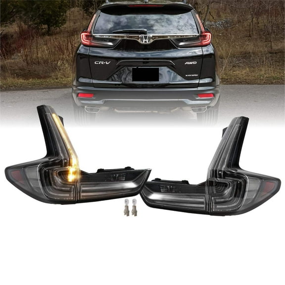 2017-2022 Honda CR-V Black Housing Clear Lens LED Taillight - Unique Style Racing