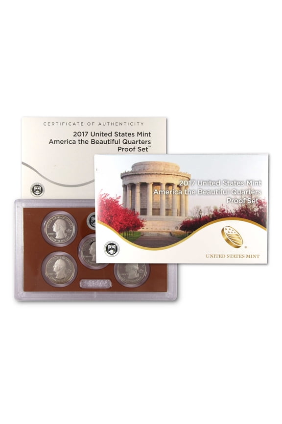 2017 America the Beautiful Quarter Clad Proof Set U.S. Mint OGP COA