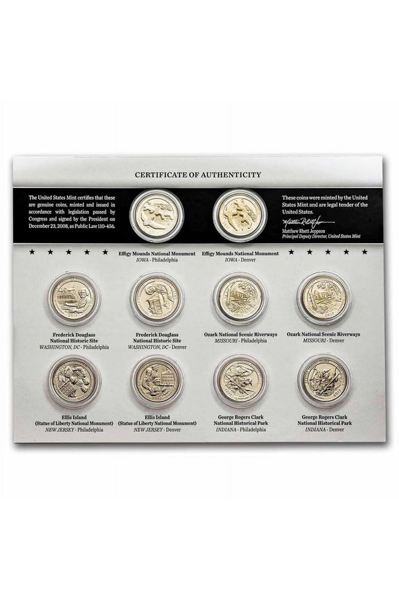 2017 America the Beautiful Quarters Uncirculated Set