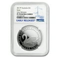 thumbnail image 1 of 2017 Australia 1 oz Silver Swan PF-70 NGC (ER), 1 of 3