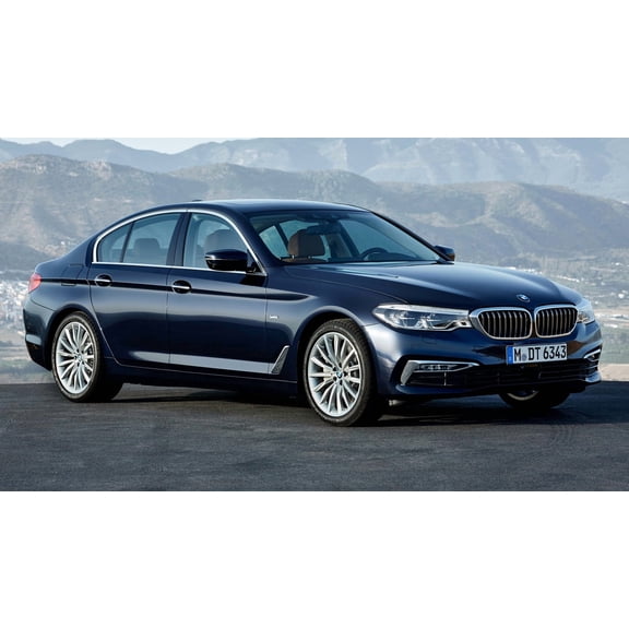 2017 BMW 5 Series Car - 20x30 Inch Laminated Poster - Stunning Detail and Bold Colors