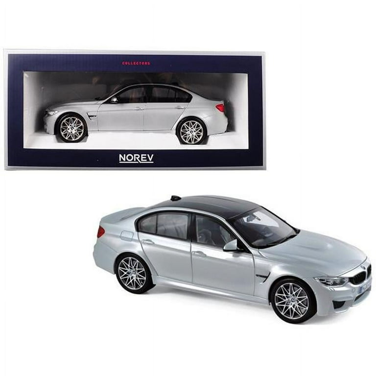 2017 BMW M3 Competition Package Silver with Black Top 1/18