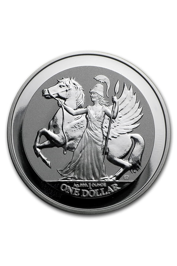 2017 British Virgin Islands 1 oz Silver Pegasus Reverse Proof