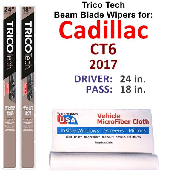 2017 Cadillac CT6 Beam Blade Wipers (Set of 2)