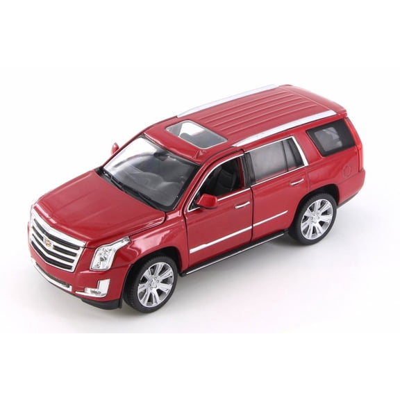2017 Cadillac Escalade, Red - Welly 24084/4D - 1/24 Scale Diecast Model Toy Car (Brand New but NO BOX)