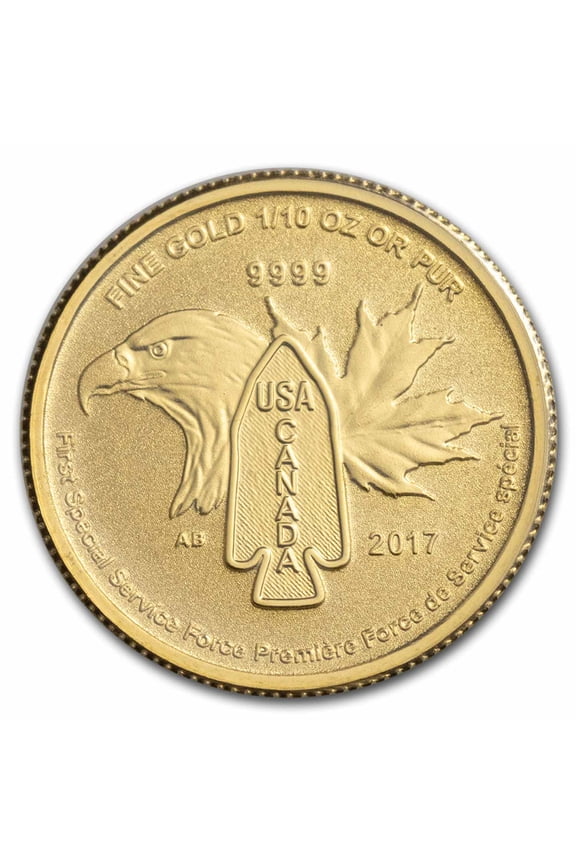 2017 Canada 1/10 oz Gold Special Forces BU