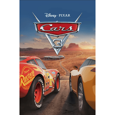 2017 Cars 3 Poster 24x36 | Disney Pixar Animated Film | Lightning McQueen