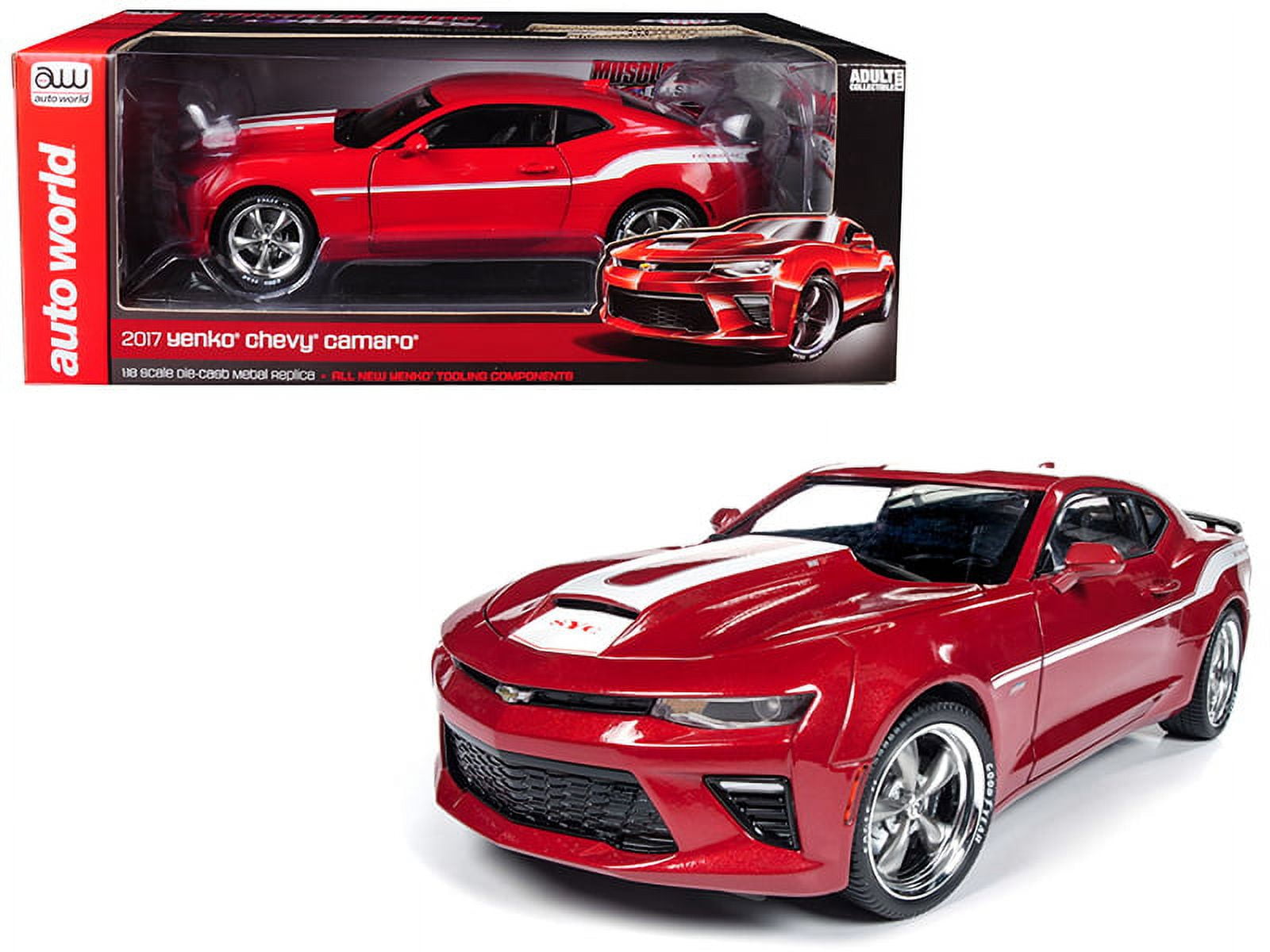 ミニカー Auto World 1/18 Yenko Chevy Camaro 1/18 Auto World 1967 Chevrolet Camaro SS 427 Yenko Hardtop