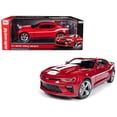 thumbnail image 1 of 2017 Chevrolet Camaro Yenko Coupe Red with White Stripes Limited Edition to 1002 pieces Worldwide 1/18 Diecast Model Car by Autoworld, 1 of 4