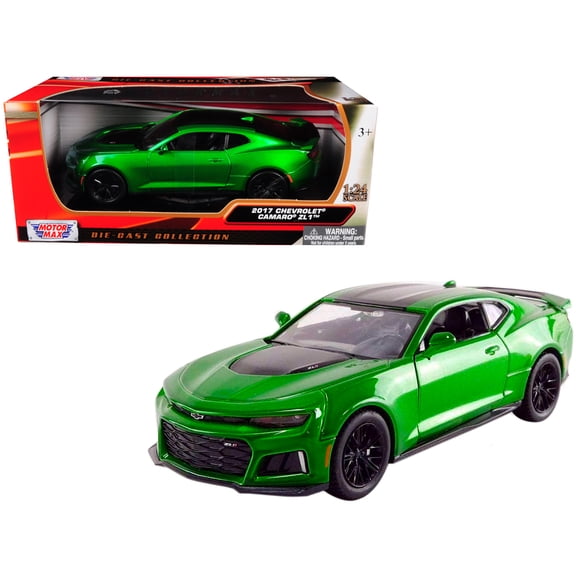 2017 Chevrolet Camaro ZL1 Metallic Green 1/24 Diecast Car Model by Motormax