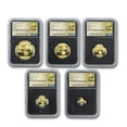 thumbnail image 1 of 2017 China 5-Coin Gold Panda Set MS-70 NGC (Early Releases), 1 of 4