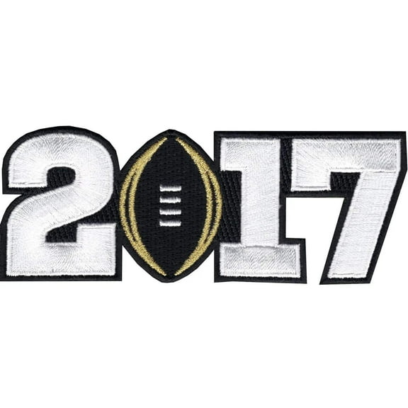 2017 College National Championship Playoff Game Jersey Patch Black Alabama Clemson
