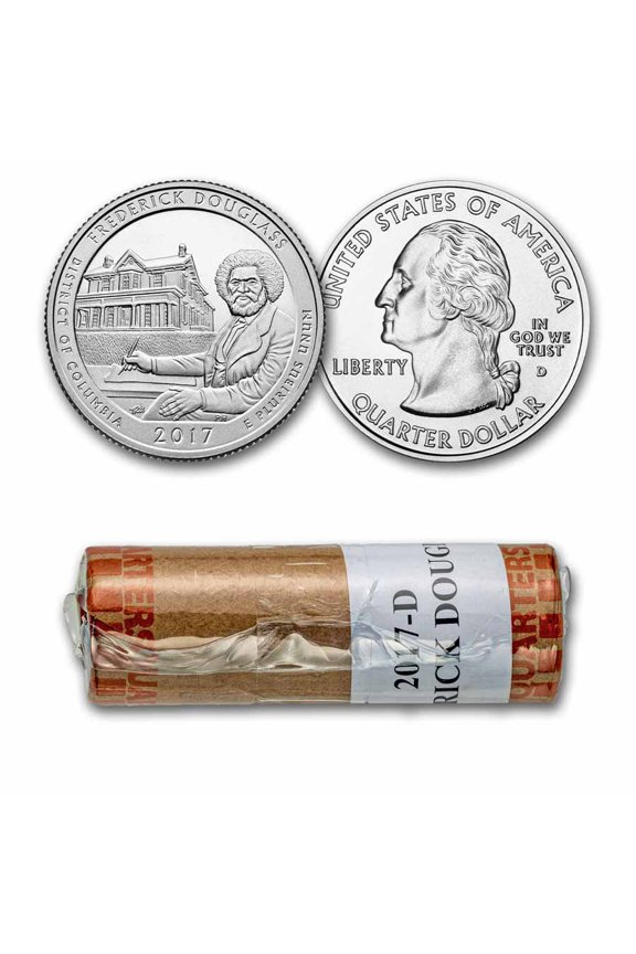 2017-D ATB Quarter Frederick Douglass Historic 40-Coin Roll BU