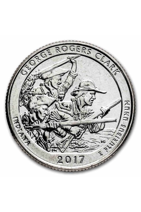 2017-D ATB Quarter George Rogers Clark Park 40-Coin Roll BU