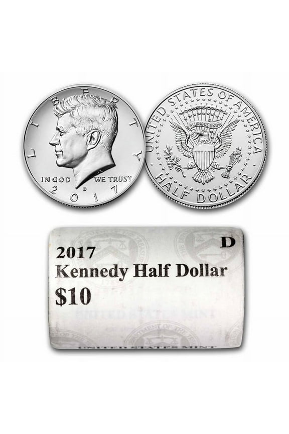 2017-D Kennedy Half Dollar 20-Coin Roll BU