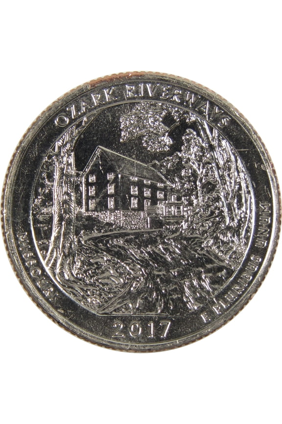 2017 D Ozark NSR National Park Quarter BU Uncirculated Clad ATB Coin