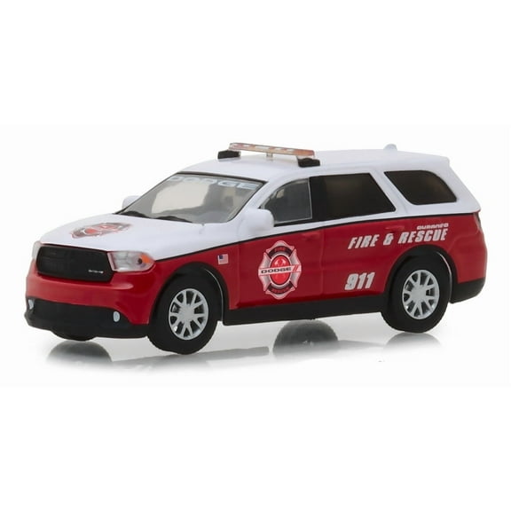 2017 Dodge Durango "Special Service" 911 "Dodge Fire & Rescue" White & Red 1/64 Diecast Model by Greenlight