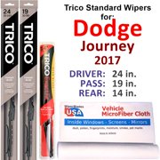 2017 Dodge Journey Wiper Blades (Set of 3) w/Rear Wiper