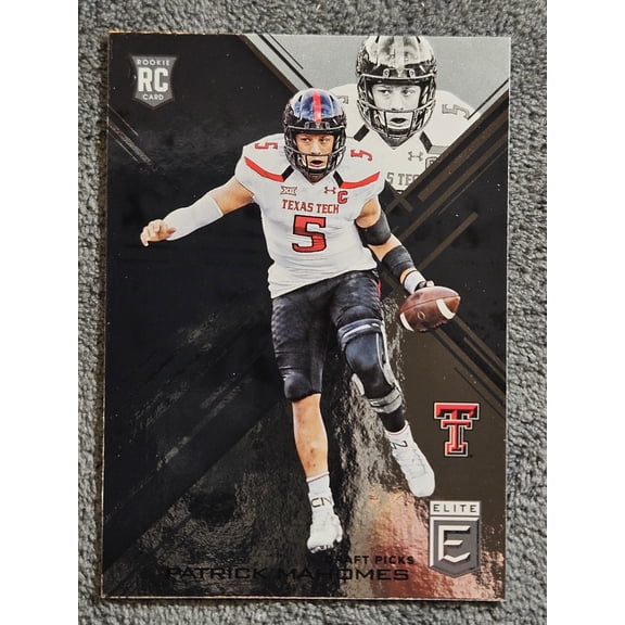 2017 Donruss Elite Collegiate Patrick Mahomes #145 Chiefs Rookie RC