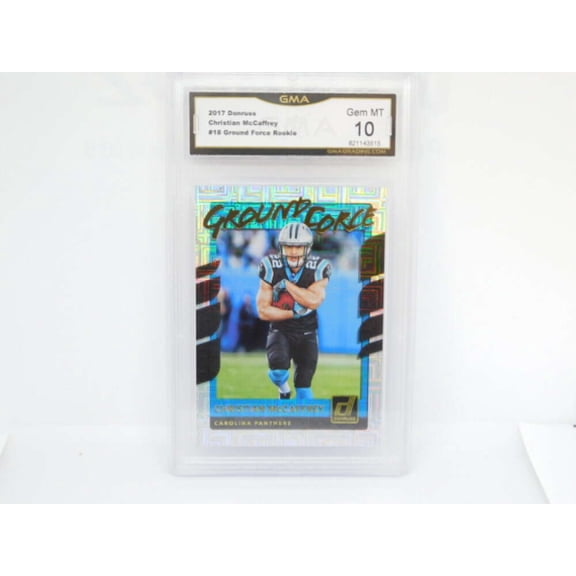 2017 Donruss Ground Force Rookie RC #18 Christian McCaffrey Carolina Panthers GMA 10