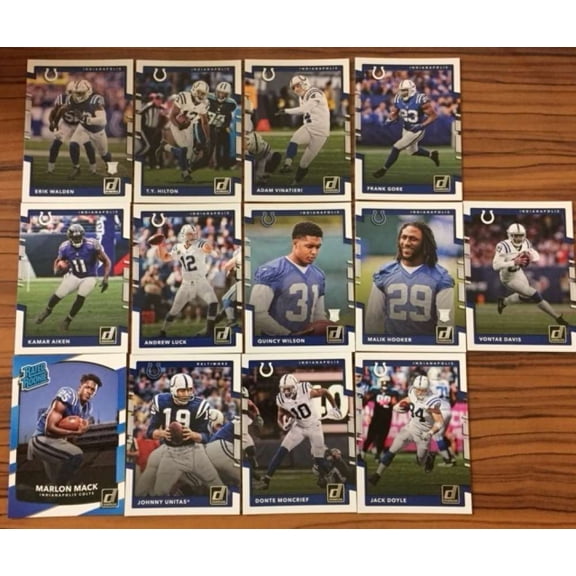 2017 Donruss NFL Team Set With RC Indianapolis Colts   MARLON MACK