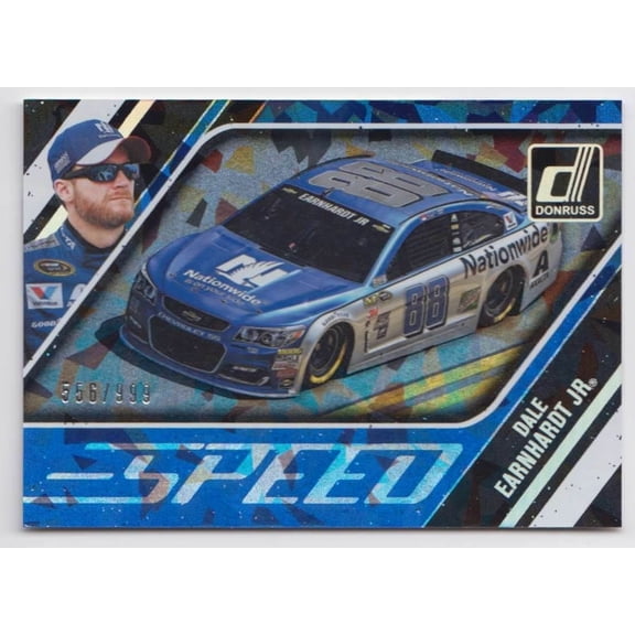 2017 Panini Donruss Speed Cracked Ice NASCAR Dale Earnhardt Jr #S2 556/999 Parallel Insert