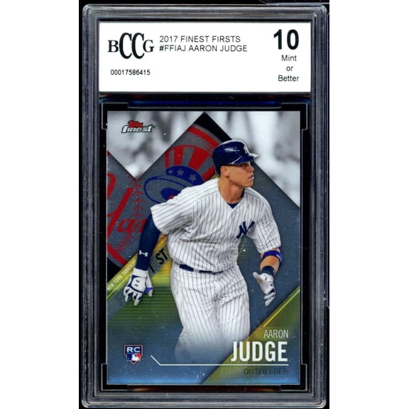 2017 Finest Firsts #FFIAJ Aaron Judge Rookie Card BGS BCCG 10 Mint+
