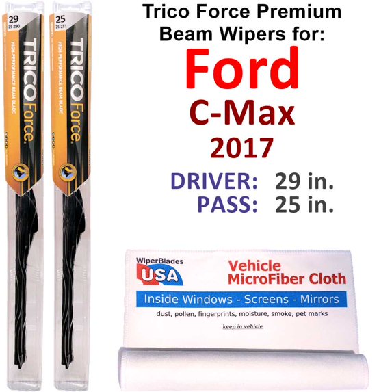 2017 Ford C-Max Performance Beam Wipers (Set of 2)