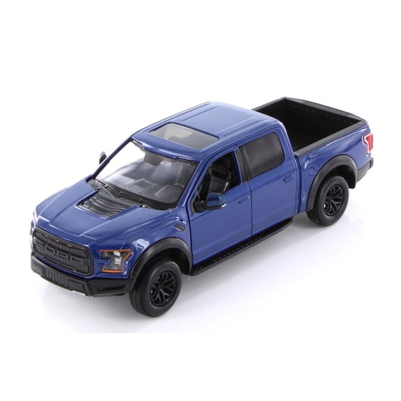 2017 Ford F-150 Raptor Pickup, Blue - Showcasts 71344D - 1/27 Scale Diecast Model CarDiecast Metal