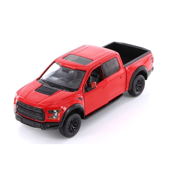 2017 Ford F-150 Raptor Pickup, Red - Showcasts 71344R - 1/24 Scale Diecast Model Car