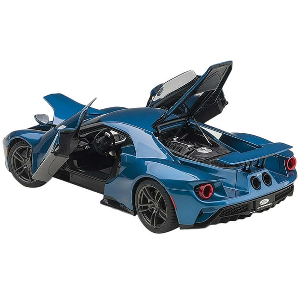Ford GT 1/18スケールモデル 青 2017 Ford GT Liquid Blue 1/18 Model Car by Autoart - Walmart