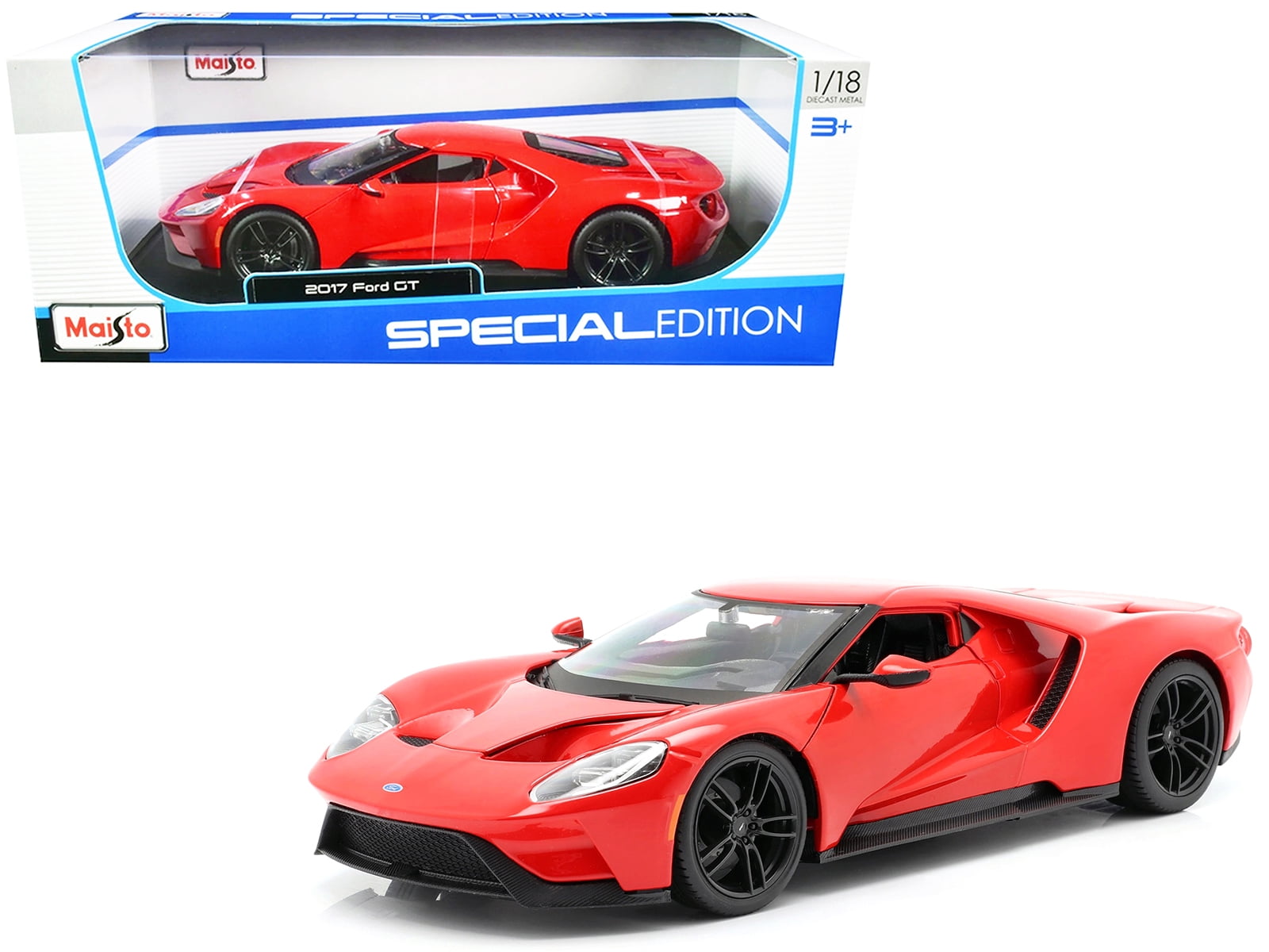 Maisto 2017 Ford GT ミニカー 1/18 2017-Ford-GT-Red-with-Black-