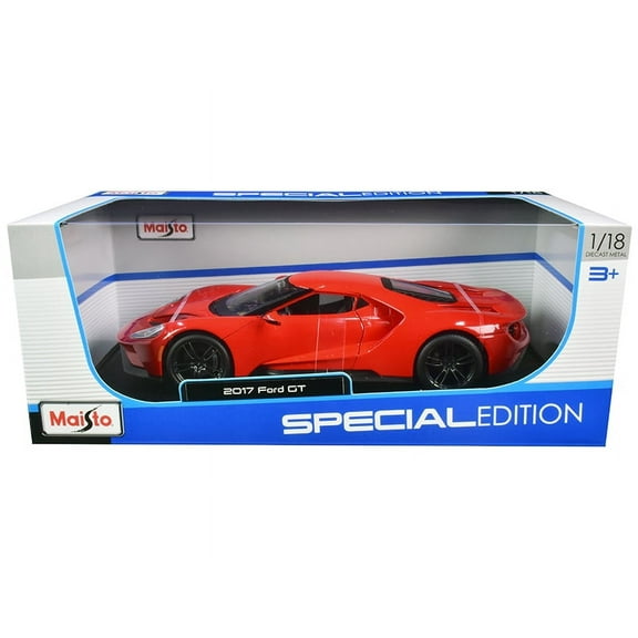2017 Ford GT Red with Black Wheels Special Edition" 1/18 Diecast Model Car by Maisto"