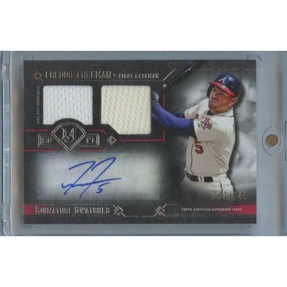 2017 Topps Freddie Freeman Signed Atlanta Braves Baseball Card Near Mint+