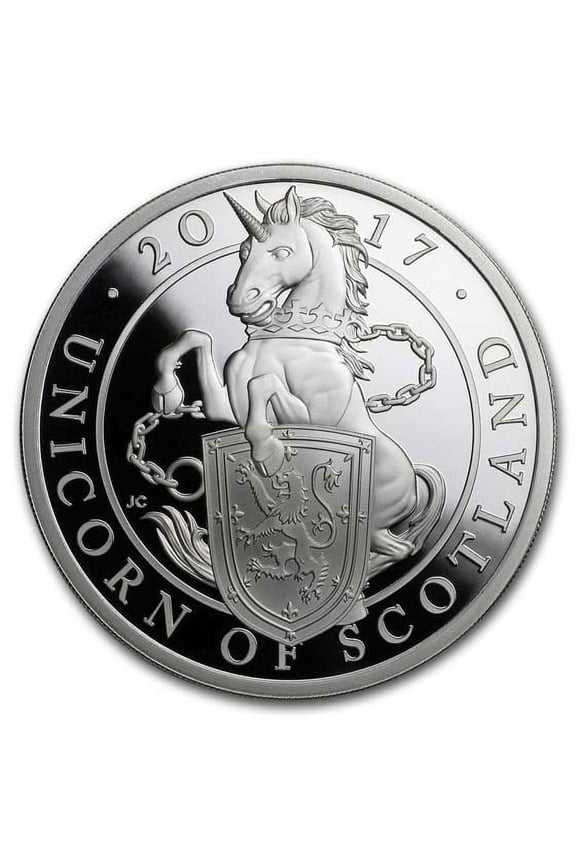 2017 GB Prf 1 oz Silver Queen's Beasts Unicorn (w/Box & COA)