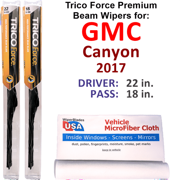 2017 GMC Canyon Performance Beam Wipers (Set of 2)