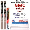 thumbnail image 1 of 2017 GMC Yukon Beam Blade Wipers (Set of 3) w/Rear Wiper, 1 of 4